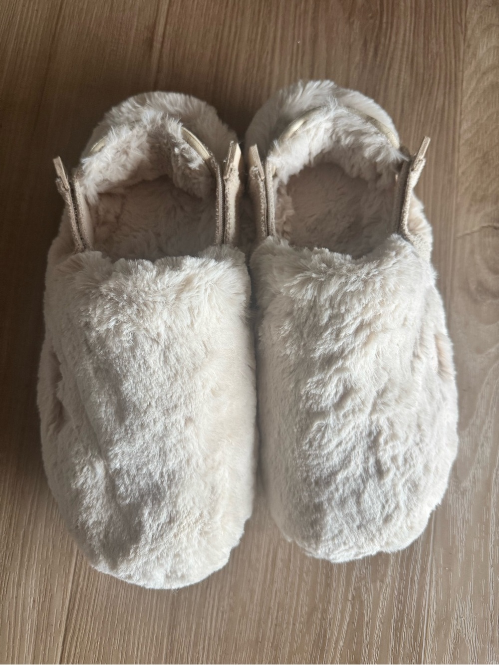 Nine Plush Cream Shoes - Cozy Faux Fur